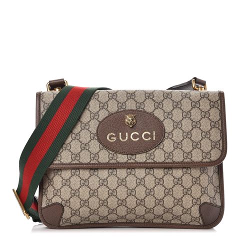 gucci courrier gg supreme messenger bag|gucci monogram messenger bag.